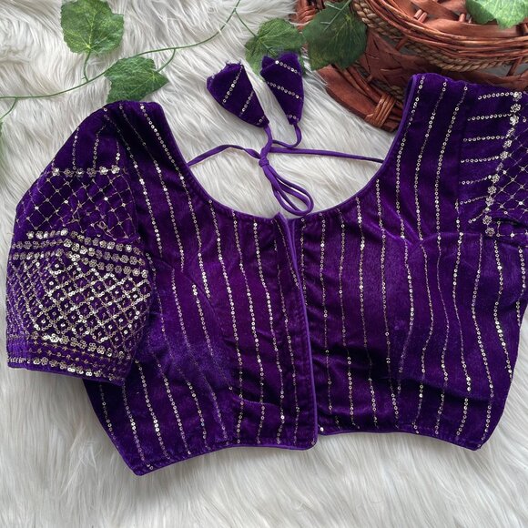 VELVET BLOUSE - Picture 7 of 16